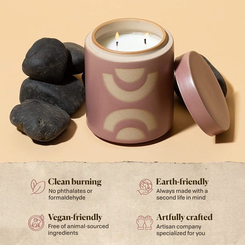 Paddywax Form Artisan Hand-Poured Scented Candle, 12-Ounce, Mandarin Mango - Image 3